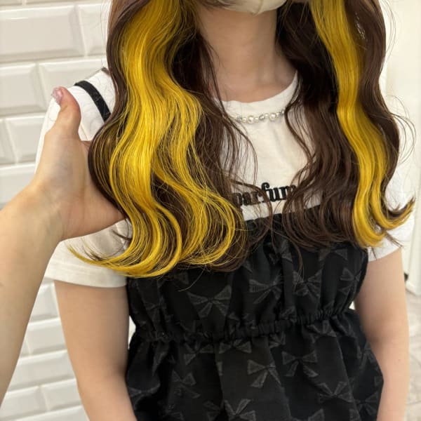 ブラウンベージュ×インナーイエロー＊まゆ