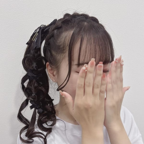 あみかちゅ×ハート2連サイドポニー*まゆ