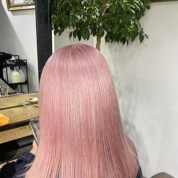 ピンクカラー/ピンクラベンダー/ハイトーン/ブリーチ
