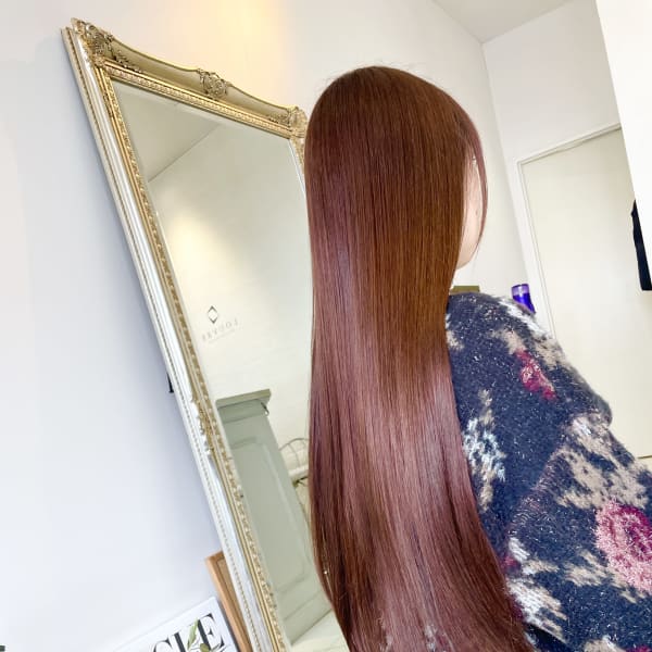 世界一傷まない次世代髪質改善カラーストロベリーピンクアッシュ