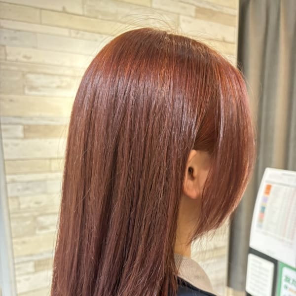 ダブルカラーブリーチなしオレンジチェリーレイヤー