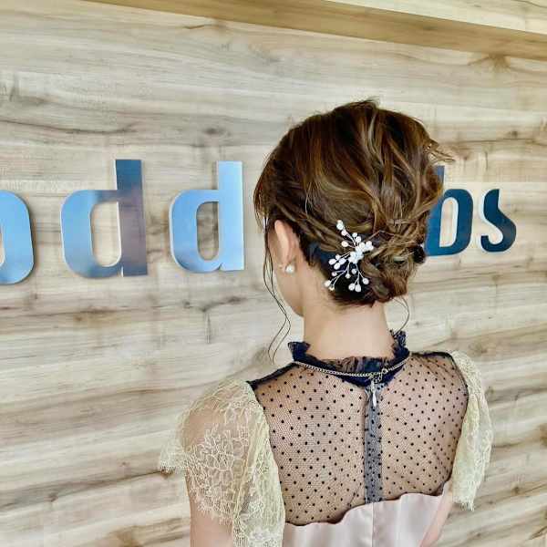 結婚式 パーティヘアセット