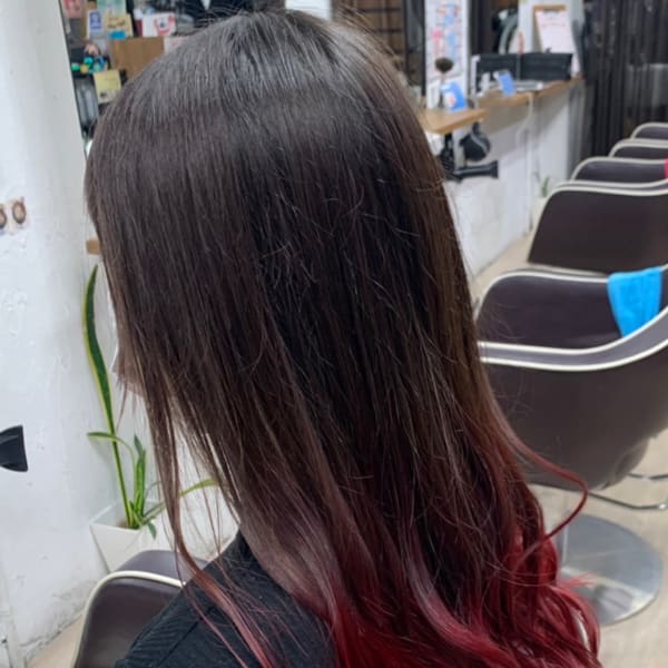 ロングの裾グラデーションカラー|ASPIRE