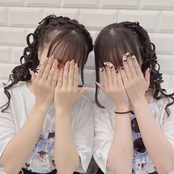 2人で可愛い♪ハート2連サイドポニー＊まゆ