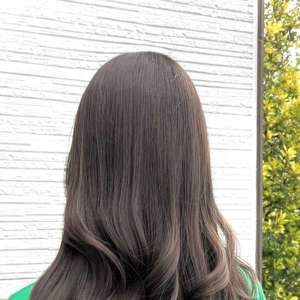 透明感ラベンダーアッシュグレー髪質改善|PASSION 仙台長町店