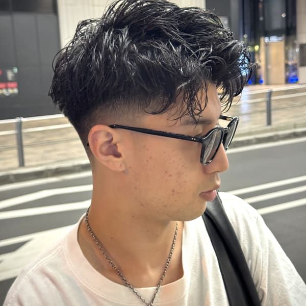 ソフトツイスト×スキンフェード×梅田