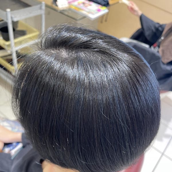 ブルーハイライトで個性的に。