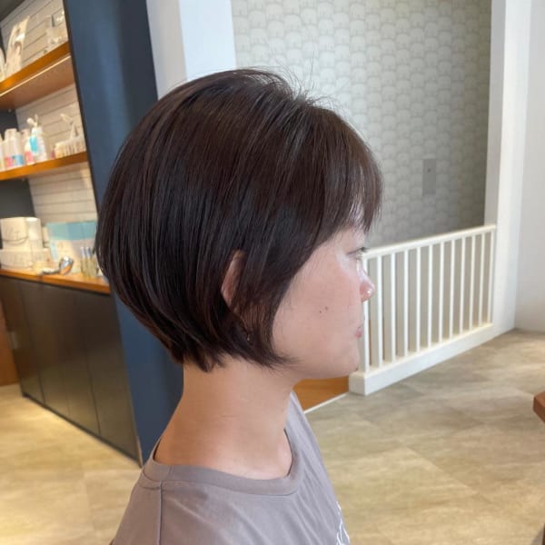 大人女性　丸みショートボブ☆小林