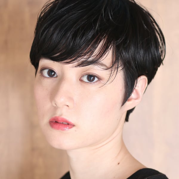 40代50代小顔前髪イメチェンアンブレラカラーショート