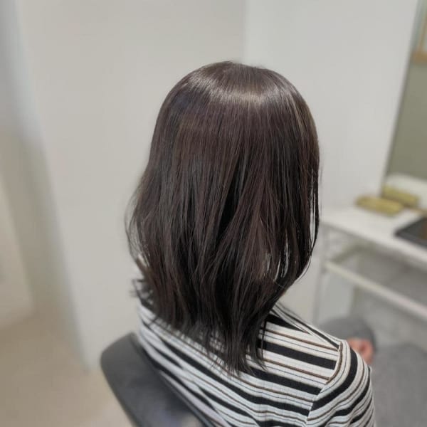 くたっとロブ|CHARMANT半個室型髪質改善特化サロン六町