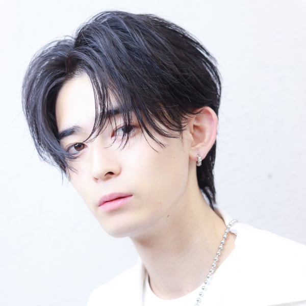 毛流れセンターパート