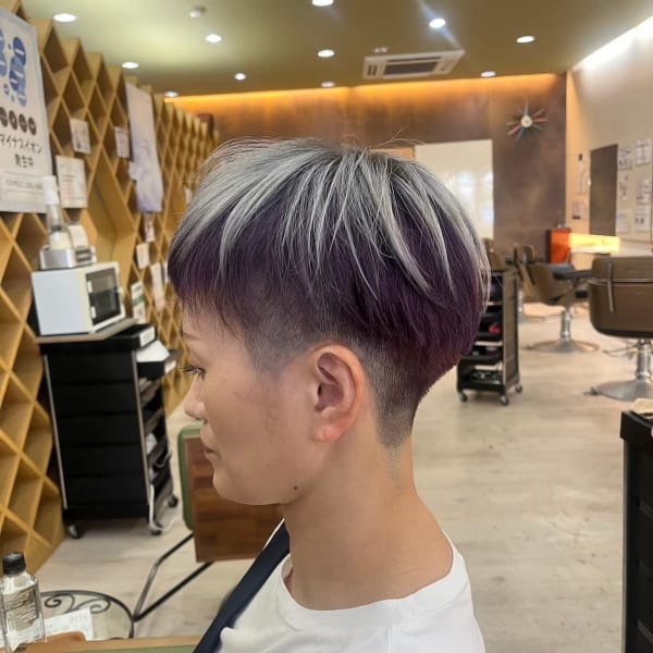 シルバー×パープル