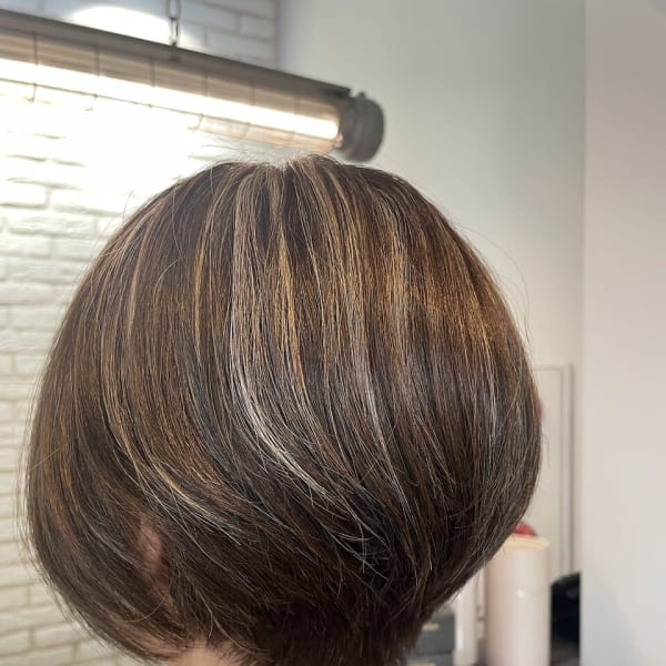 ハイライトグレージュブラウン