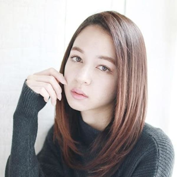 大人クールなナチュラルストレート