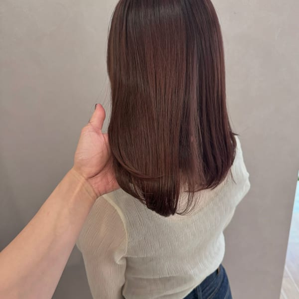 【&ONE 自由が丘】艶ピンクブラウン|&ONE