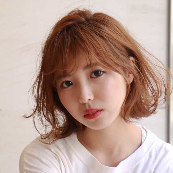 ロレアルカラーベージュオレンジボブ|IGREK PARIS 赤羽店