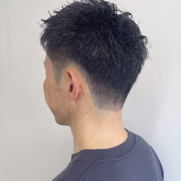 刈り上げショート ソフトモヒカン ビジネス 40代 50代