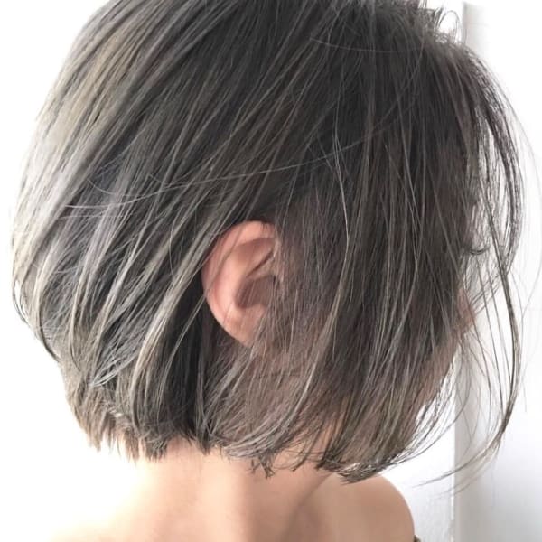 透けるグレージュショート/keshiki大名|keshiki大名