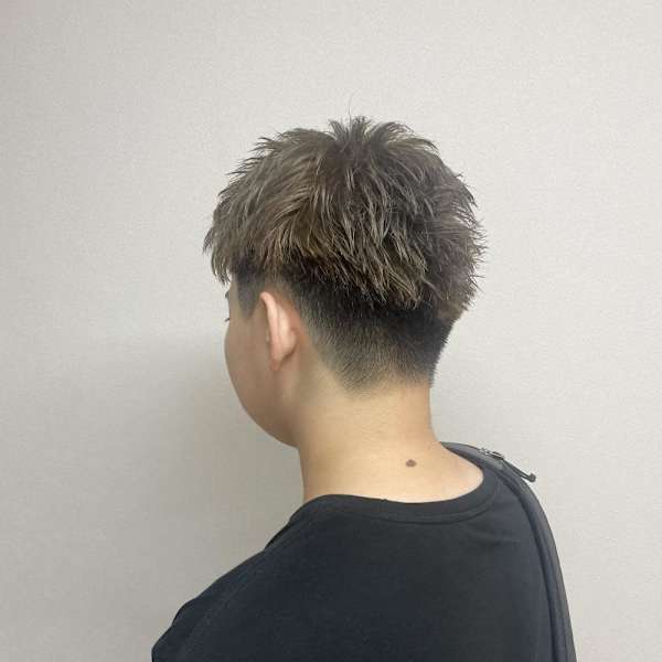 メンズショート/ベージュカラー/メンズハイトーン