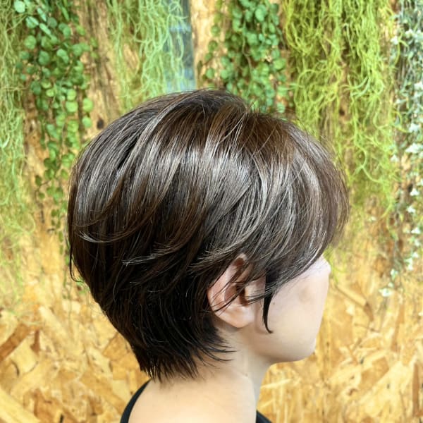 育てる髪質改善カラー/フレンチショートボブスタイル|Vanguard早稲田