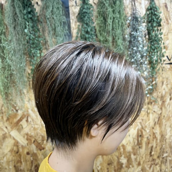 育てる髪質改善カラー/ハンサムショートスタイル|Vanguard早稲田