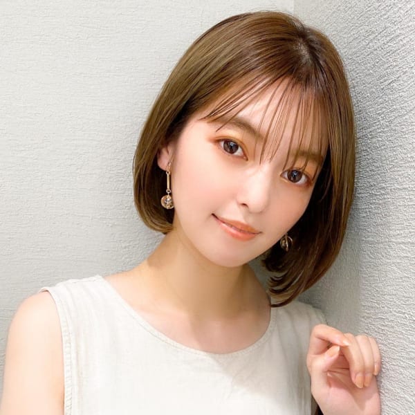 30代/40代/小顔/前髪/イメチェン/ショートボブ