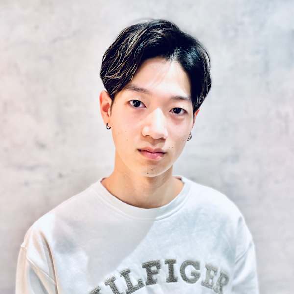 メンズマッシュ×ハイライト