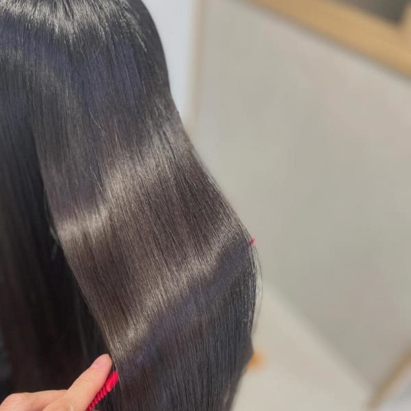 地毛風カラー|CHARMANT半個室型髪質改善特化サロン六町