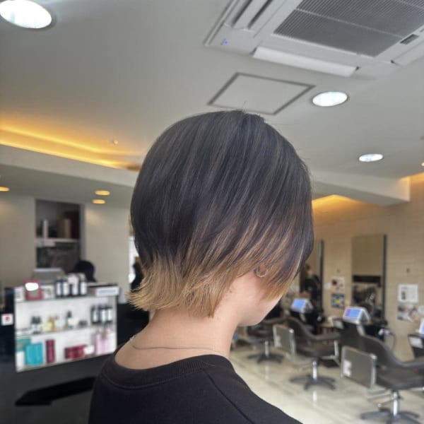 20代30代大人可愛い★小顔ボブ丸みショートウルフカット