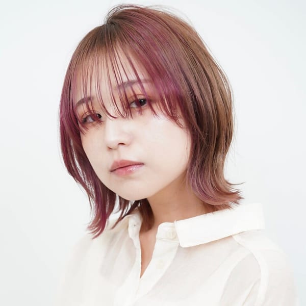 セクションカラー×ボブ