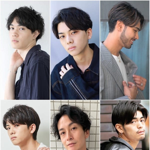 センターパート　サイドグラデーション　センター分けパーマ|N.BARBER GINZA【エヌドットバーバー銀座】