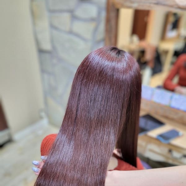 ピンクブラウン×艶髪|another sky