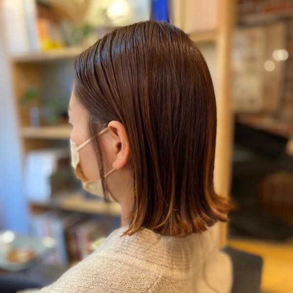 切りっぱなしボブ×guest style|LOTUS hair design.