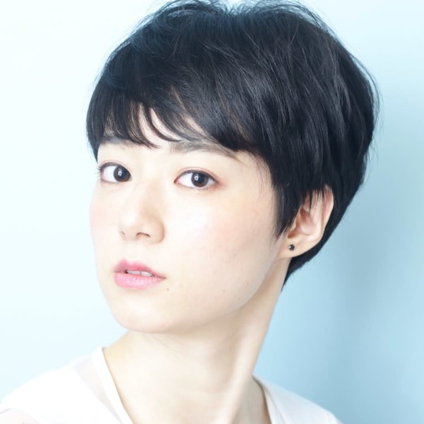 40代50代小顔前髪イメチェンアンブレラカラーショート