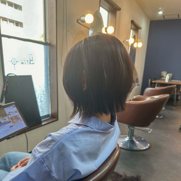 切りっぱなしボブ