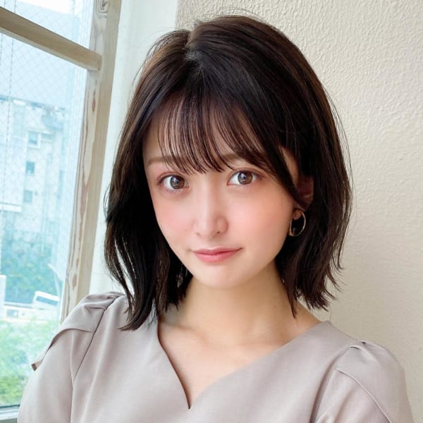 30代/40代/小顔/前髪/イメチェン/ショートボブ