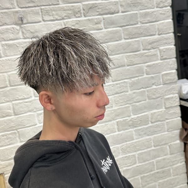 フェードマッシュ×ツイストスパイラル×メッシュ