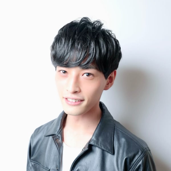 韓国マッシュツーブロック韓国パーマ爽やかショート|LAVIE NEW STANDARD BARBER 横浜店