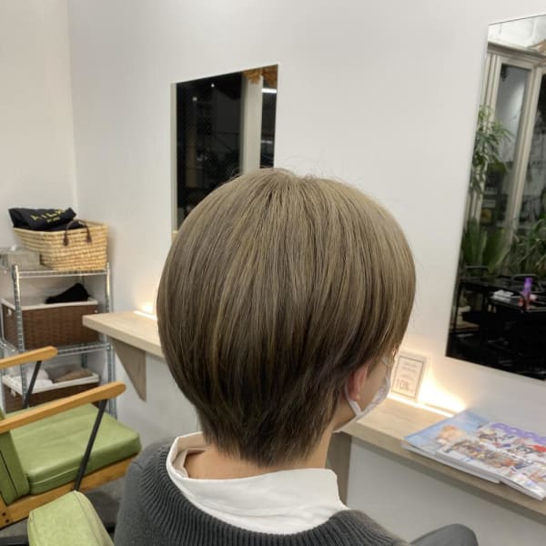 前髪/アンブレラカラー/こなれミディ/イメチェン/ウェーブ|ブリーチ&トリートメント&ショート HETTU 仙台駅前店