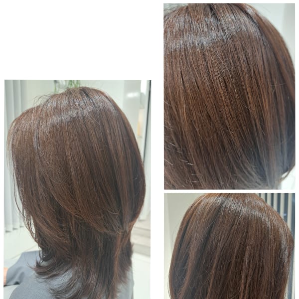 白髪ぼかしカラーとTOKIKATAでツヤ感UP♪