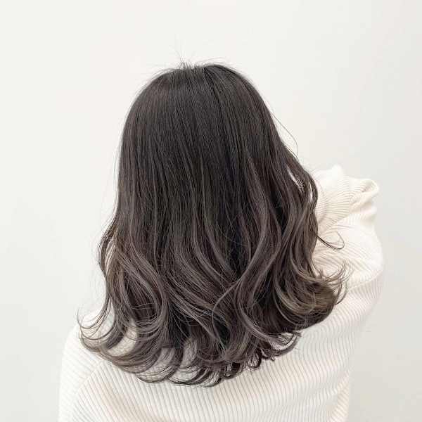 グレージュグラデーションミディ