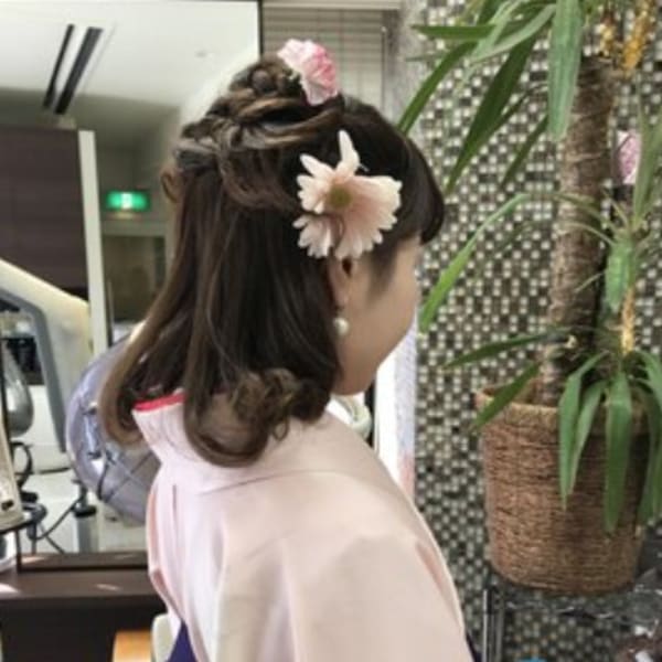 ★愛され★編み込みハーフアップ