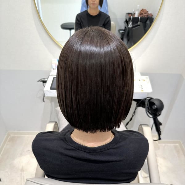枚方ボブ縮毛矯正○山地
