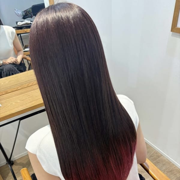 ブリーチ裾カラー|ARBRE hair&make