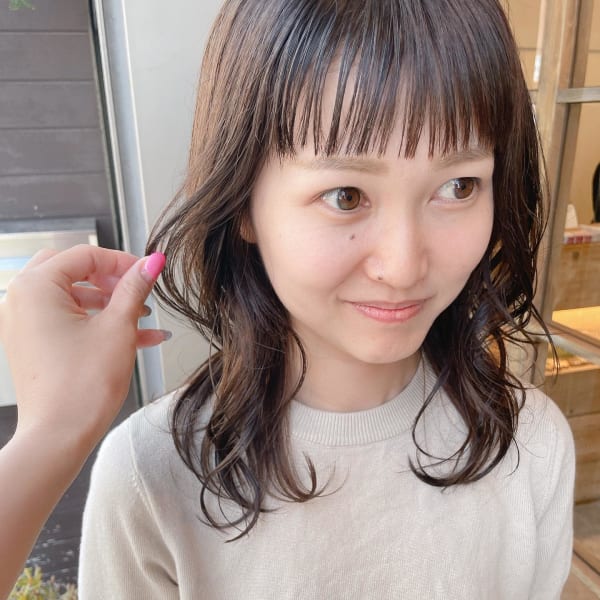 前髪ストレート
