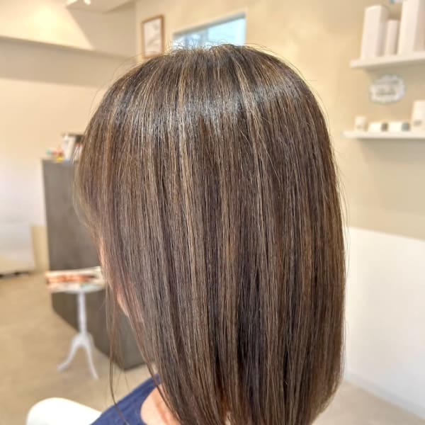 脱白髪染め×髪質改善カラー