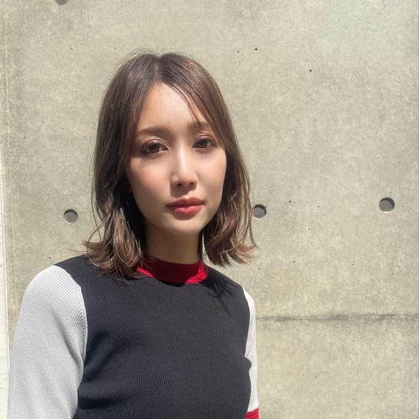 【天神赤坂警固】20代30代40代ナチュラルボブ/白髪ぼかし|Des.Art