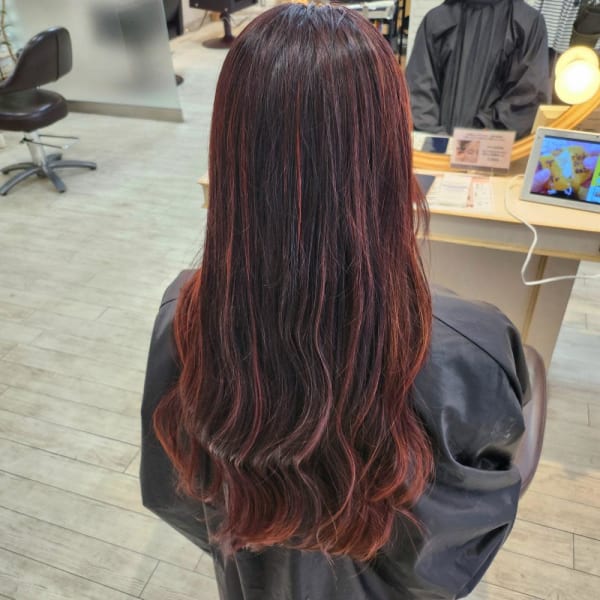 ハイライトダークレッド