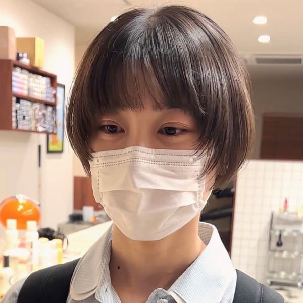 【Look at】マニッシュショート透明感アッシュ