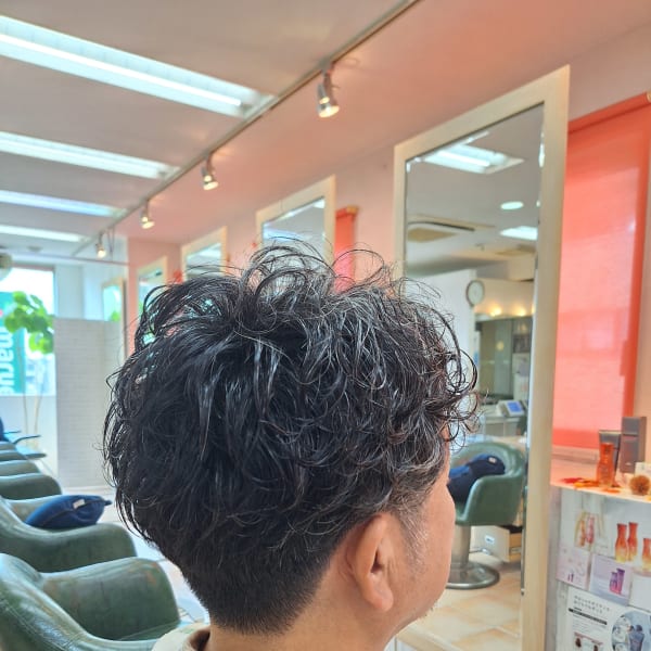 グレーヘアスタイル